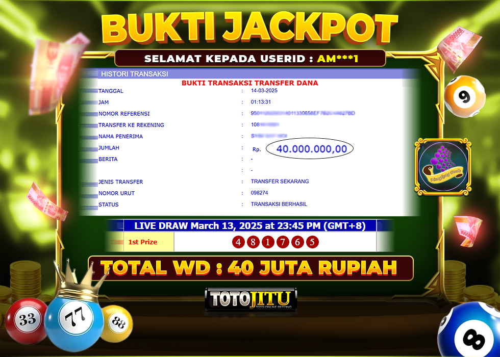 TOGEL HONGKONG JACKPOT PASTI LUNAS !